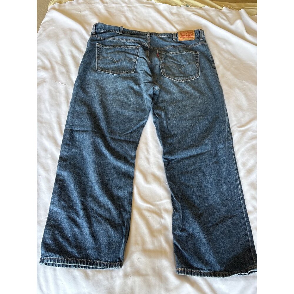 LeviS 559 Relaxed Straight Leg Blue Denim Jeans Mens Size W36 L32